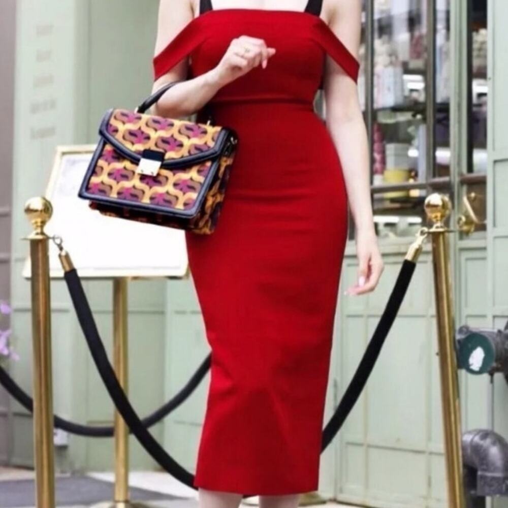 Cinq a Sept‎ Red Nova Dress Size 2